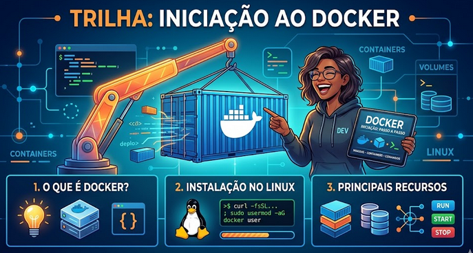 Novidade : Desmistificando o Docker — Uma Trilha Prática para Iniciantes!